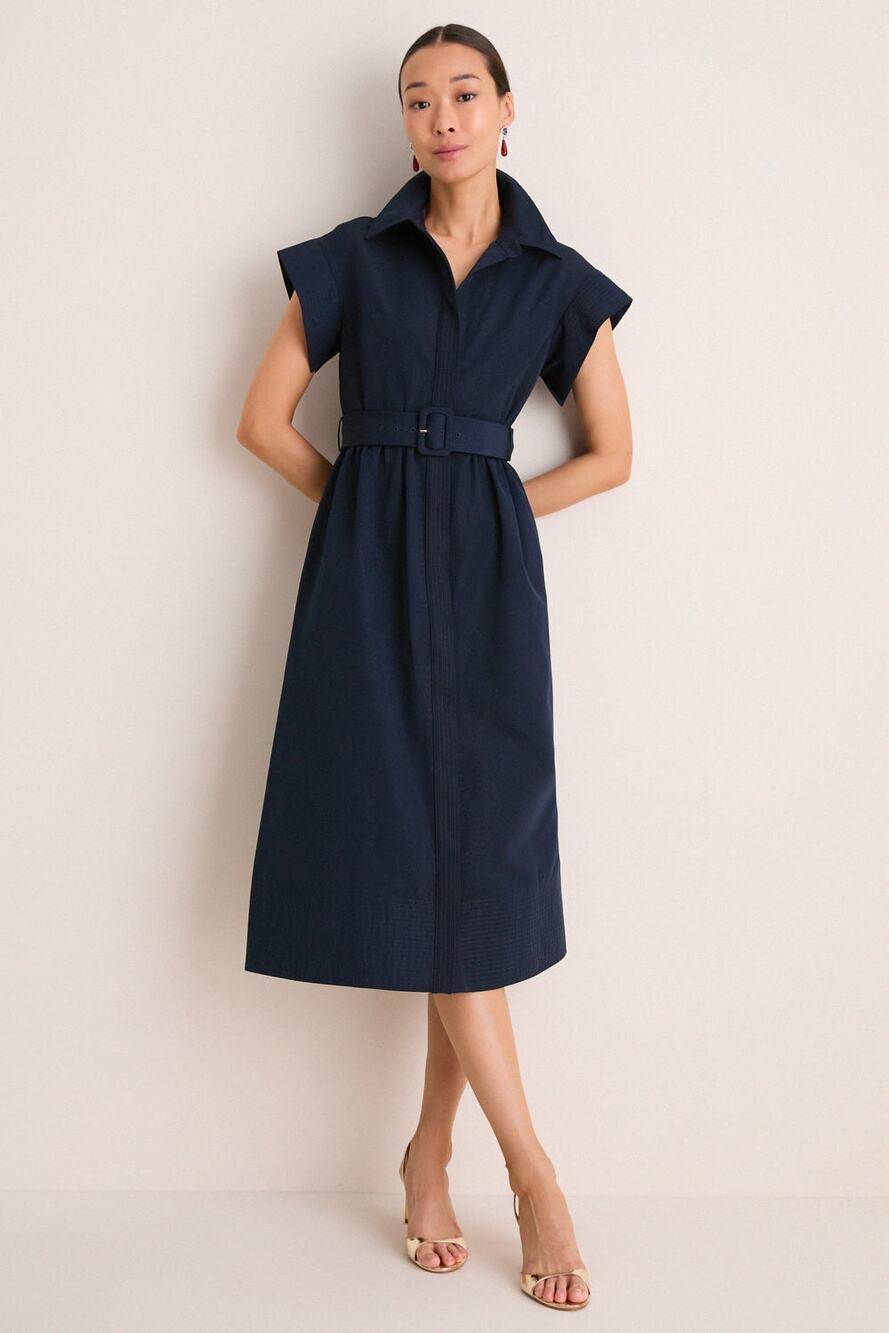 Tuckernuck Navy Chloe Midi Dress NWT